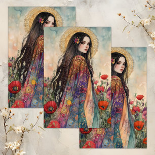 SPRING GODDESS DECOUPAGE TISSUE PAPER