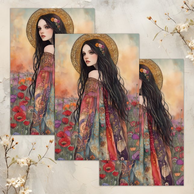 SPRING GODDESS DECOUPAGE TISSUE PAPER (SPRING GODDESS DECOUPAGE TISSUE PAPER)