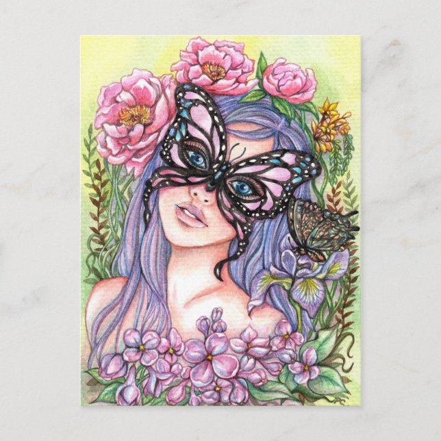 Spring Goddess Postcard (Front)