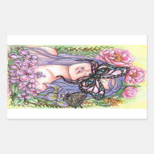 Spring Goddess Rectangular Sticker