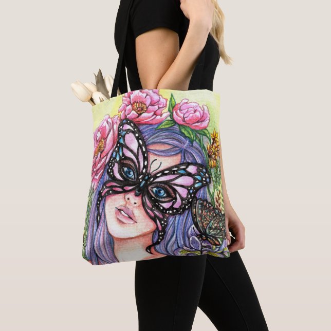 Spring Goddess Tote Bag (Close Up)