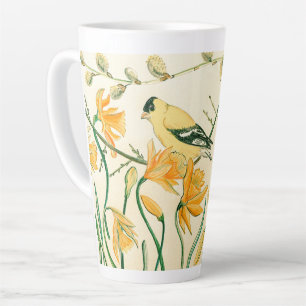 Spring Goldfinch Latte Mug