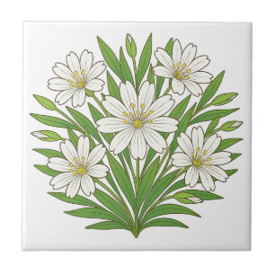 Spring good vibes ceramic tile