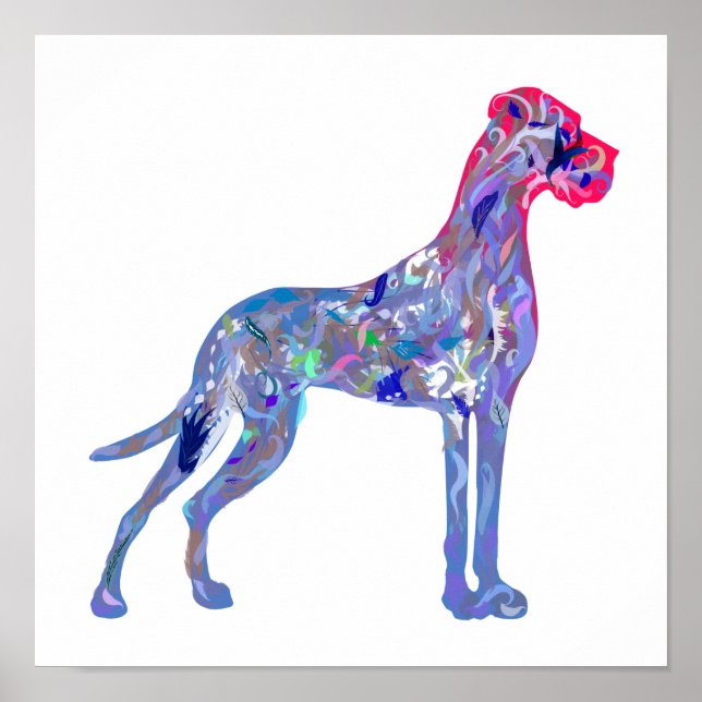 Spring Great Dane Poster (Front)