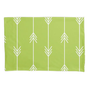 Spring Green Arrow Pattern Pillowcase
