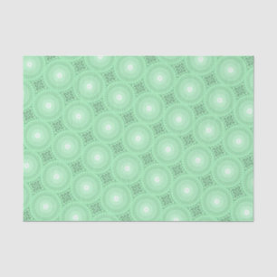 Spring green circles pattern tissue paper