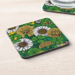 Spring green coaster