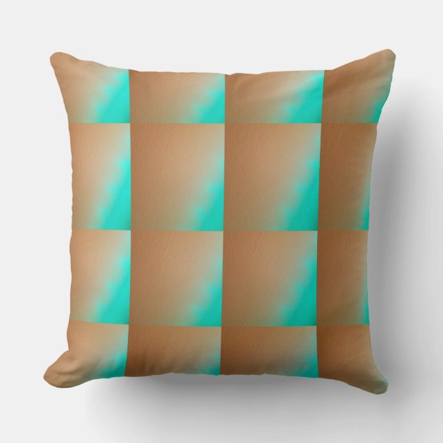 Spring Green Color Throw Pillow (Front)