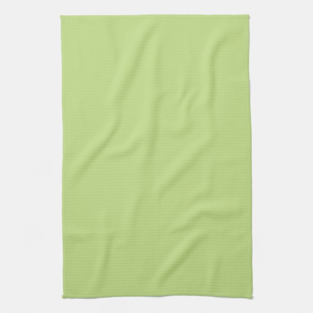 Spring Green Colour Ready to Customise Tea Towel (Vertical)