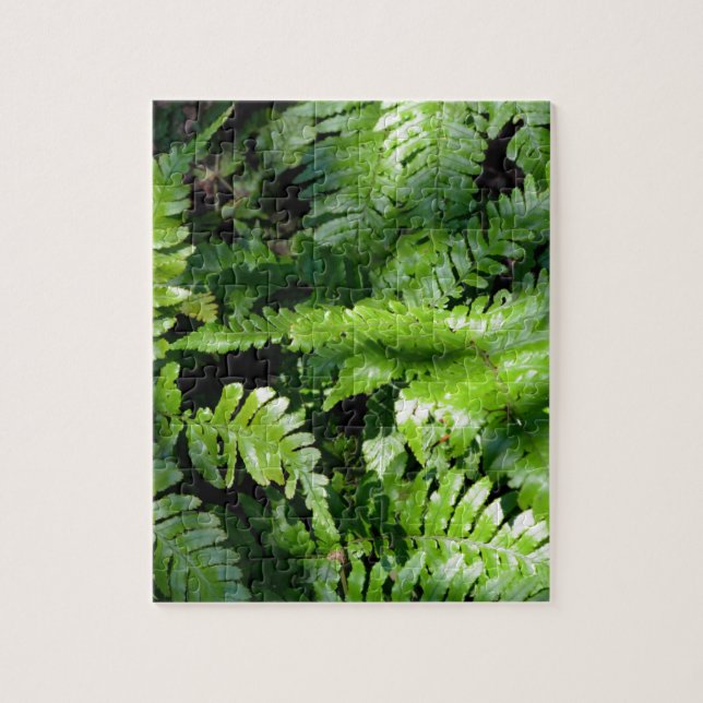 Spring Green Ferns Jigsaw Puzzle (Vertical)