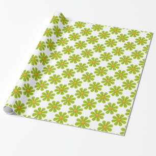 Spring green flowers for all occasions wrapping paper