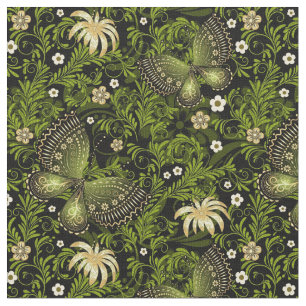 Spring Green-gold Pattern Fabric