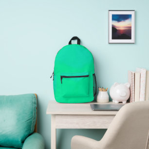 Spring Green Gradient Printed Backpack