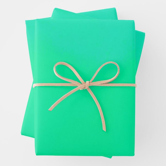 Spring Green Gradient  Wrapping Paper Sheet (In situ)