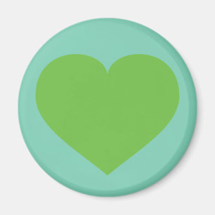 Spring Green Heart Magnet