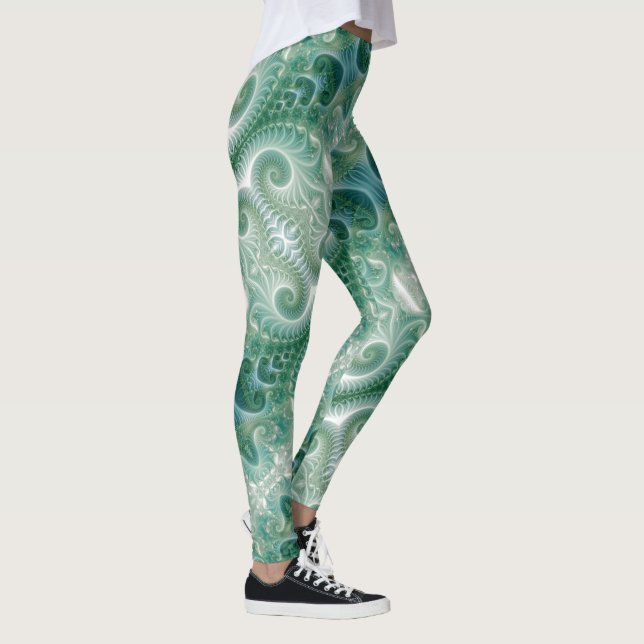 Spring Green Modern Yoga Pants Women's Girls (Right)