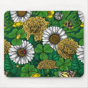 Spring green mouse pad