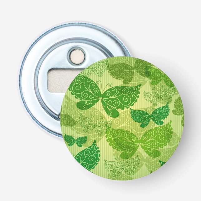 Spring Green Pattern Bottle Opener (Front)