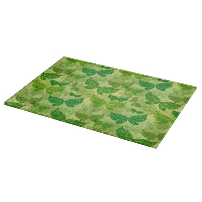 Spring Green Pattern Cutting Board (Corner)