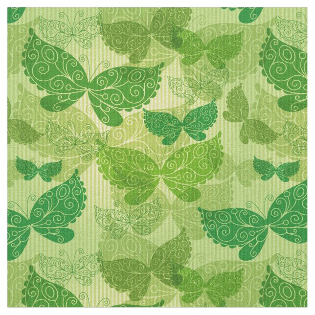 Spring Green Pattern Fabric (Close Up)