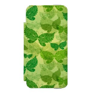 Spring Green Pattern Incipio Watson™ iPhone 5 Wallet Case