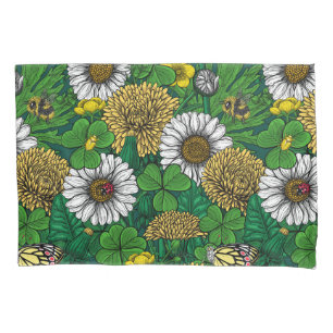 Spring green pillowcase