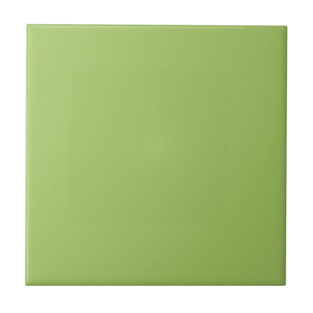 Spring Green, Plain Light Green, Solid Light Green Ceramic Tile (Front)