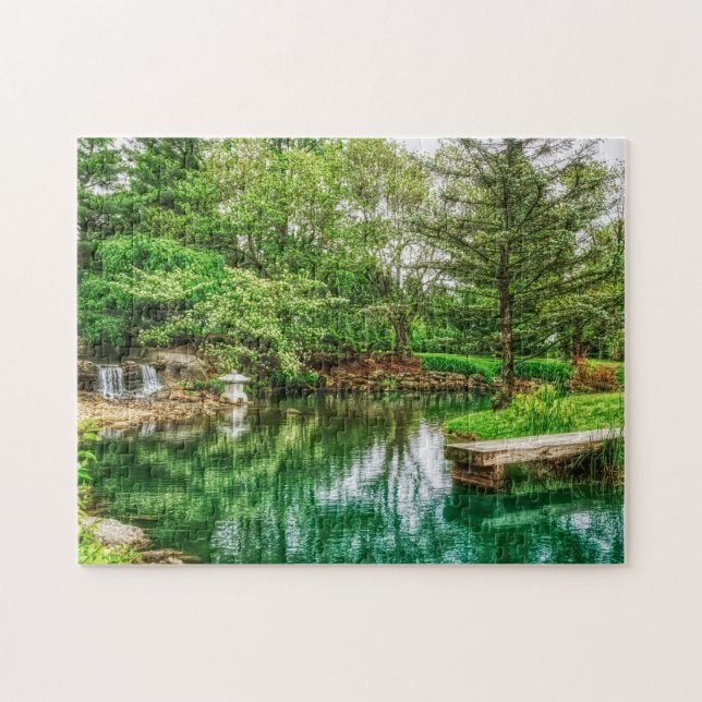 Spring Green Reflections Jigsaw Puzzle (Horizontal)