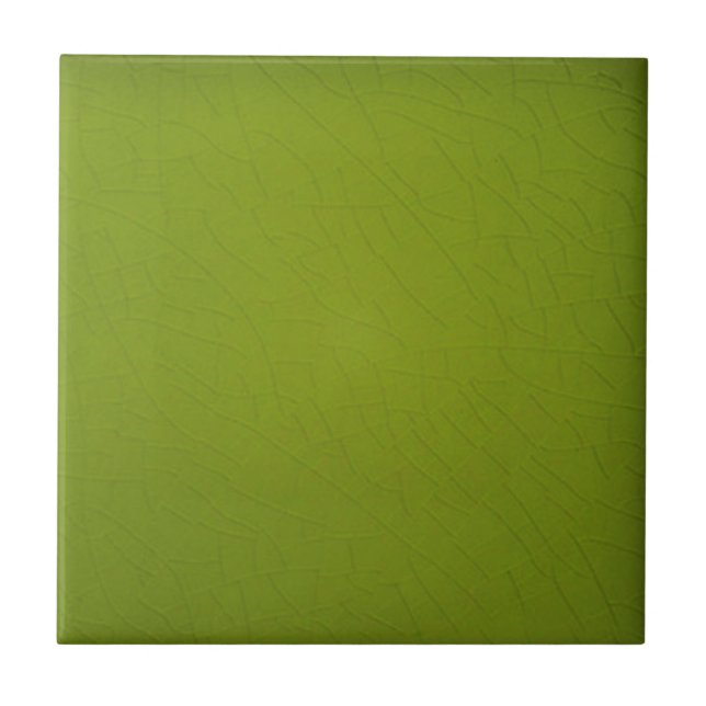 Spring Green Repro Antique Solid Background Field Ceramic Tile (Front)