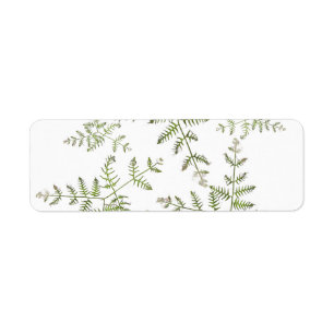 spring green return address label