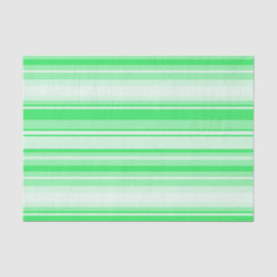 Spring green stripes tissue paper