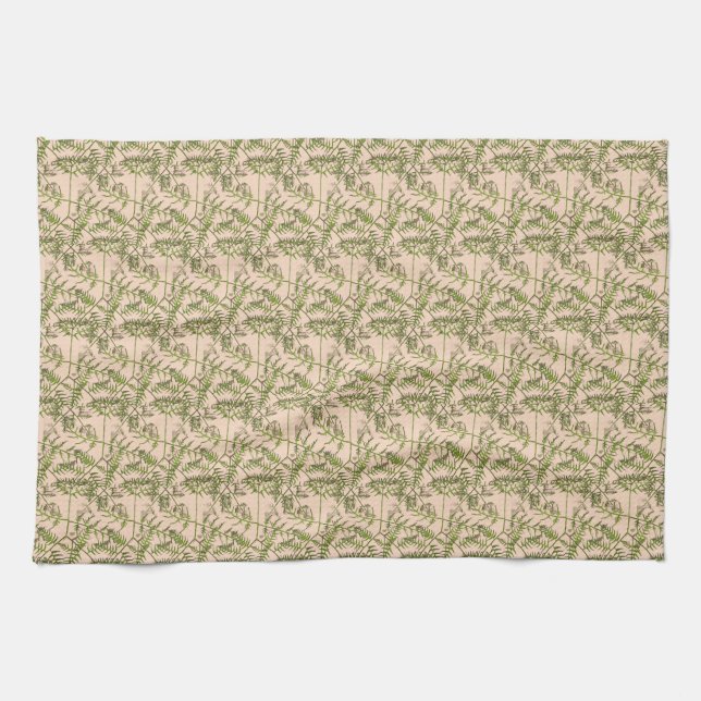 spring green  tea towel (Horizontal)