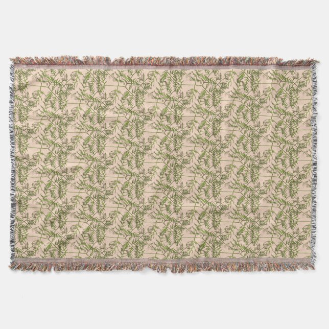spring green  throw blanket (Front)