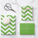 Spring Green & White Chevron Wedding Birthday Wrapping Paper Sheet<br><div class="desc">This stylish Spring Green and White Chevron Print graphic design is perfect for any project. The Spring green and white colour palette gives it a classic look that can be used in a variety of projects. It's perfect for a modern, minimalistic, and sophisticated look that will make your design stand...</div>