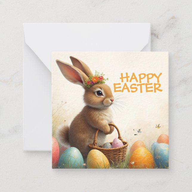 Spring Greetings from the Easter Bunny Card (Front)