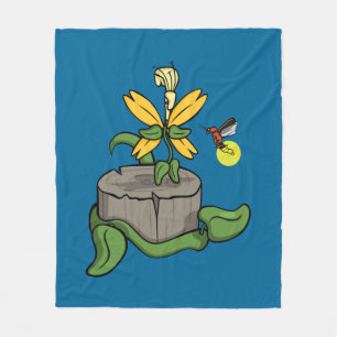 Spring Greets Summer Fleece Blanket