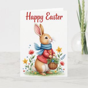 Spring Hare Greeting Card