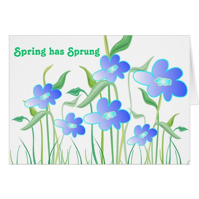 Spring has Sprung - Card (Front Horizontal)