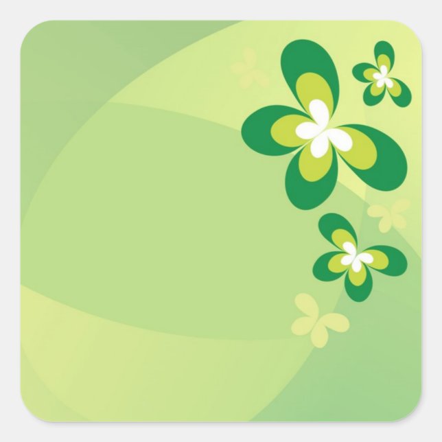 Spring Has Sprung Square Sticker (Front)