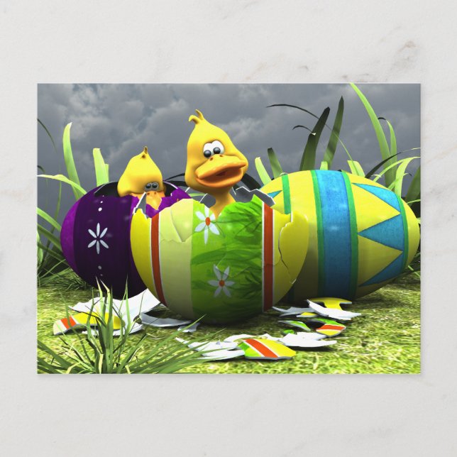 Spring Hatching Postcard (Front)