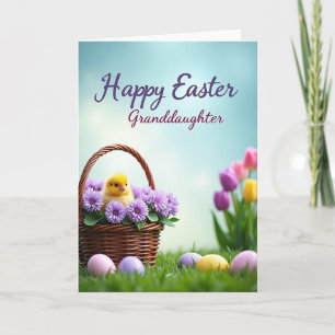Spring Hatchling Floral Pattern Card