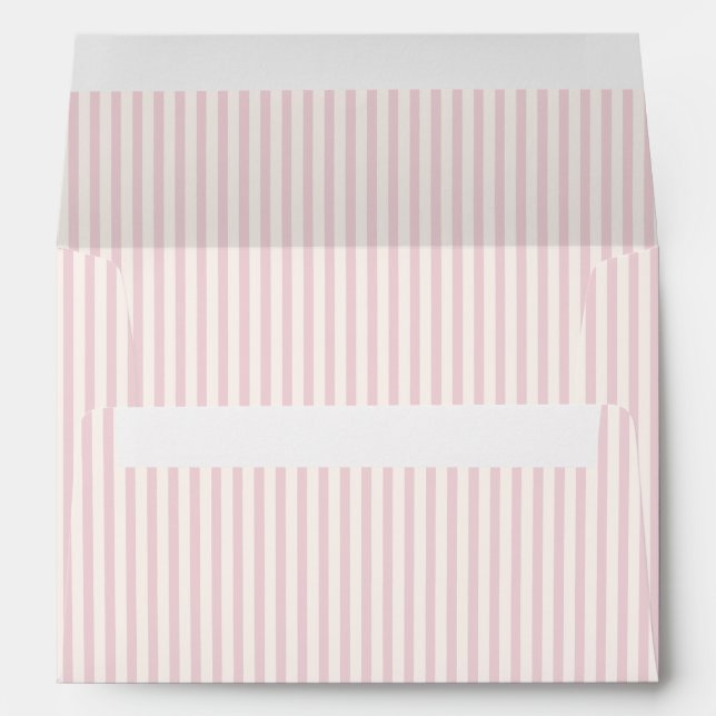 Spring Heritage Stripes | Soft Blush Envelope (Back (Bottom))