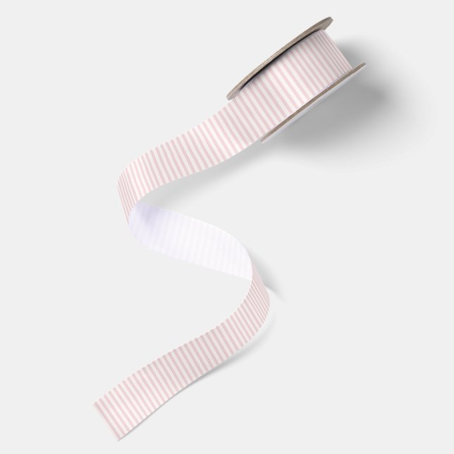 Spring Heritage Stripes | Soft Blush ll Satin Ribbon (Front+Back)