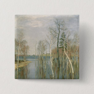 Spring, High Water, 1897 15 Cm Square Badge