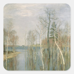 Spring, High Water, 1897 Square Sticker