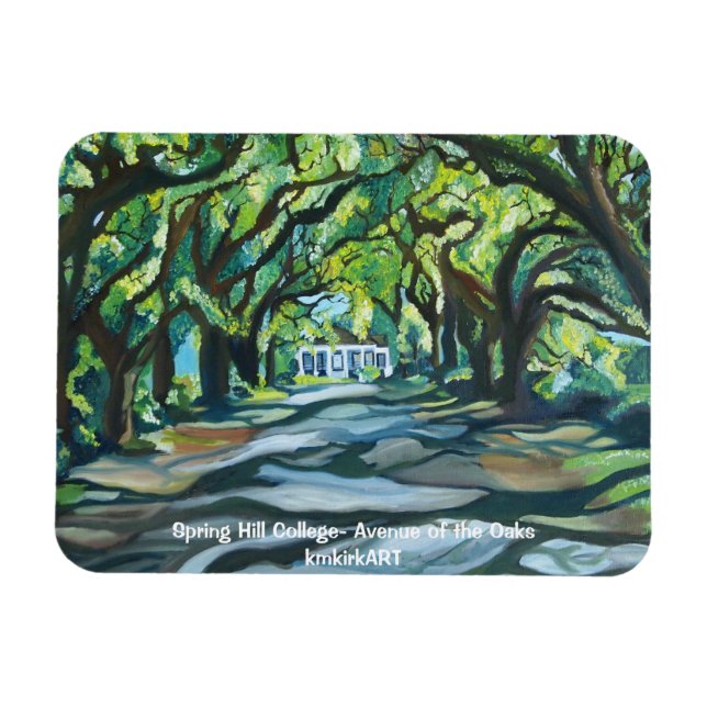 Spring Hill College- Avenue of the Oaks kmkirkART Magnet (Horizontal)