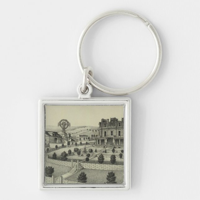 Spring Hill Farm, Chase County, Kansas Key Ring (Front)