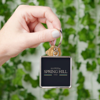 Spring Hill Florida Heritage – Midnight Key Ring