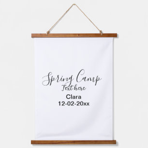 Spring holiday camping custom add name date hanging tapestry