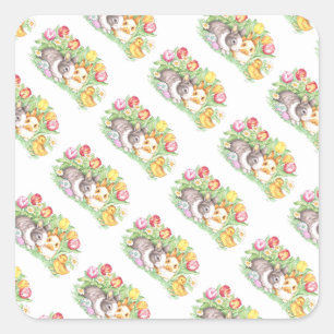 Spring Holiday Easter Bunny Stickers